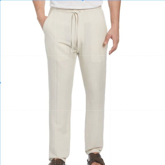 Cubavera Linen Blend Drawstring Pants Size L - Picture 9 of 9